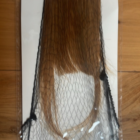 7 PIECE BUNDLE BOX Hair topper, Hair Bangs and messy buns all brand new! - Picture 12 of 16